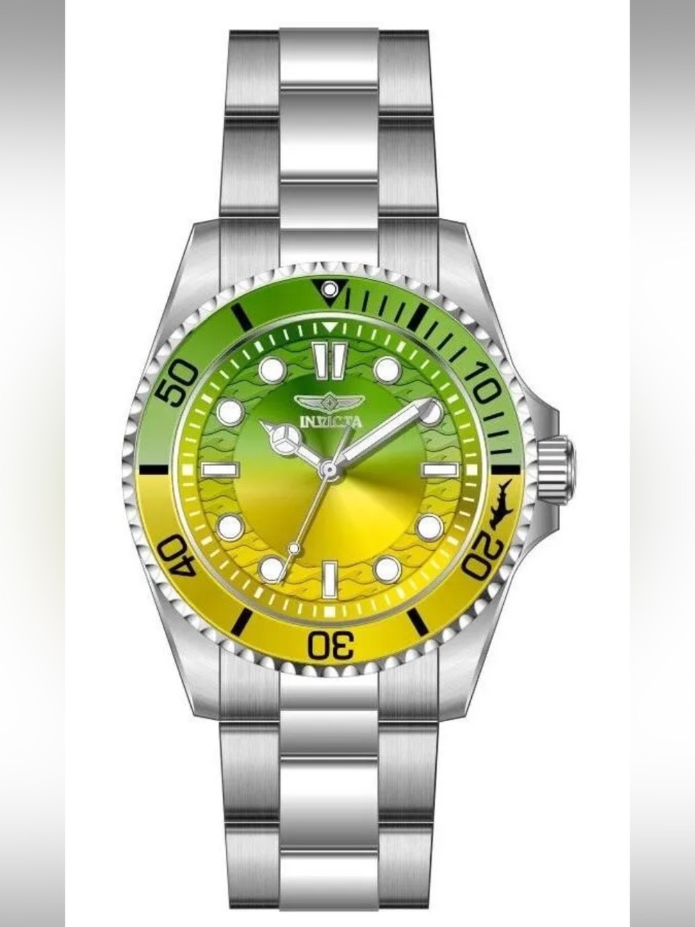Invicta Unisex Swim y Watch - Green and Yellow Gradient Dial